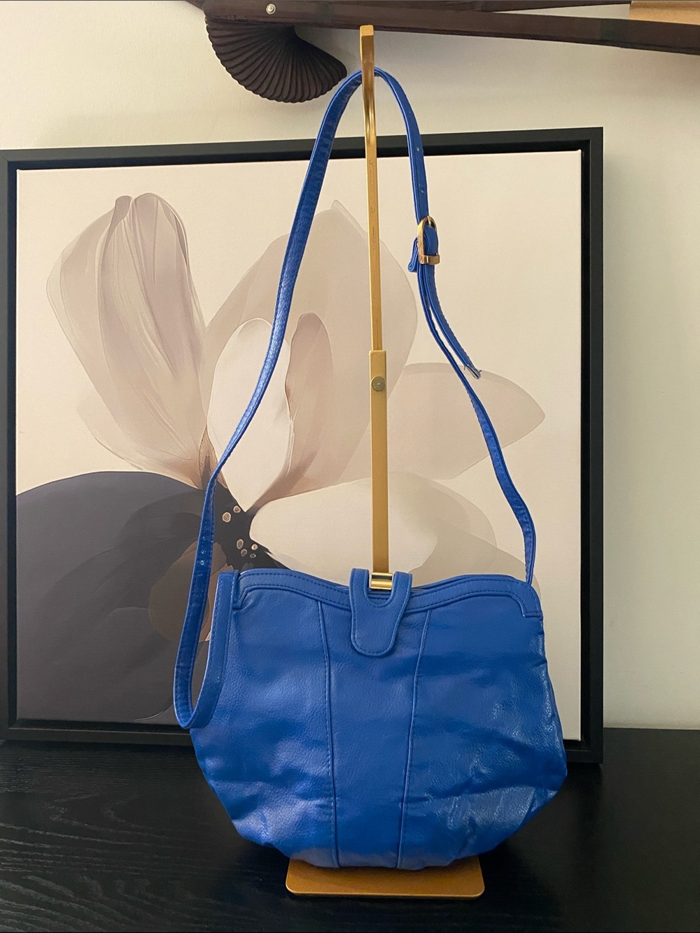 Vintage 80’s Anton Blue Leather Bag